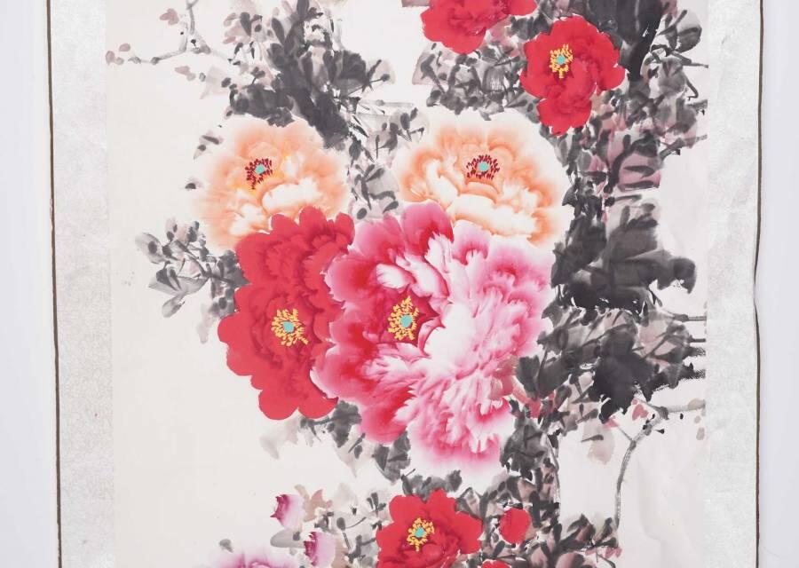 上海都达杂项专场二十六（全场包邮）  张文 花开富贵单片67-387