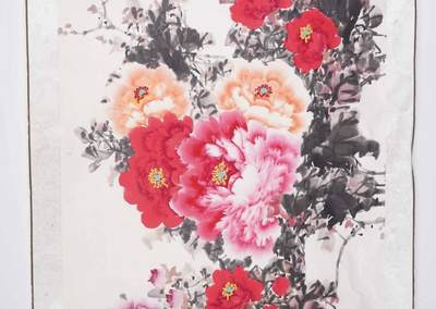 上海都达杂项专场三十四【年后发货全场包邮】  张文 花开富贵单片67-387