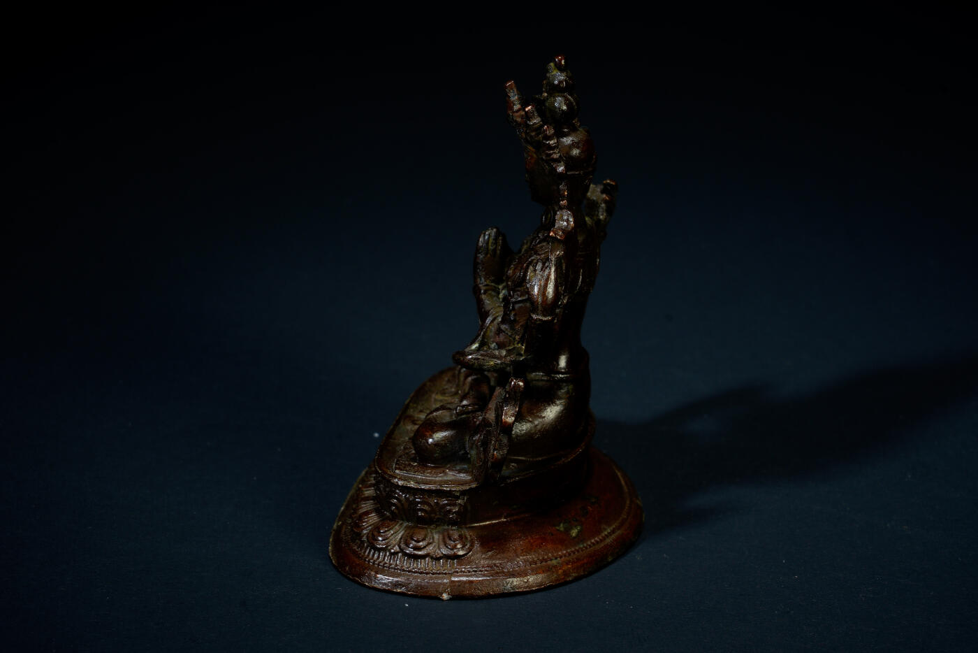 上海都达杂项专场二十六（全场包邮）  尼泊尔铜四臂观音造像88-12