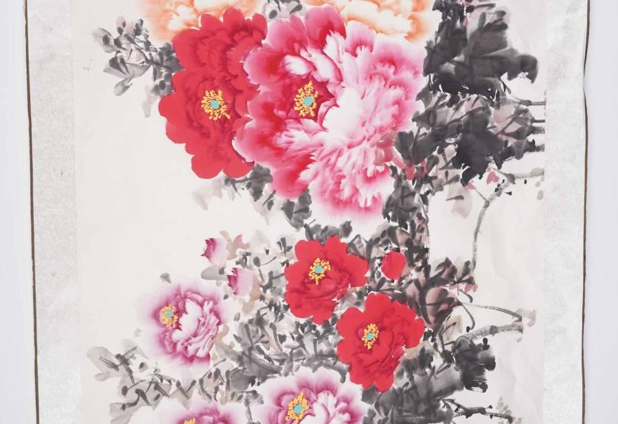 上海都达杂项专场二十六（全场包邮）  张文 花开富贵单片67-387