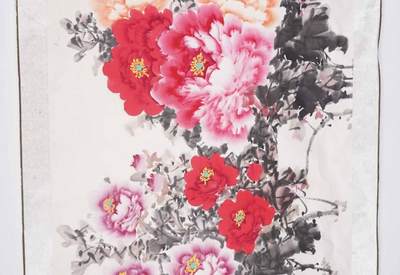 上海都达杂项专场三十四【年后发货全场包邮】  张文 花开富贵单片67-387