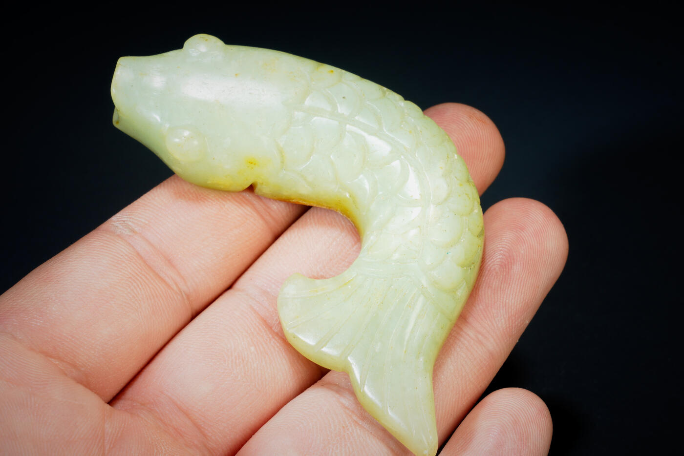 上海都达杂项专场二十六（全场包邮）  古玉小鱼挂件88-26