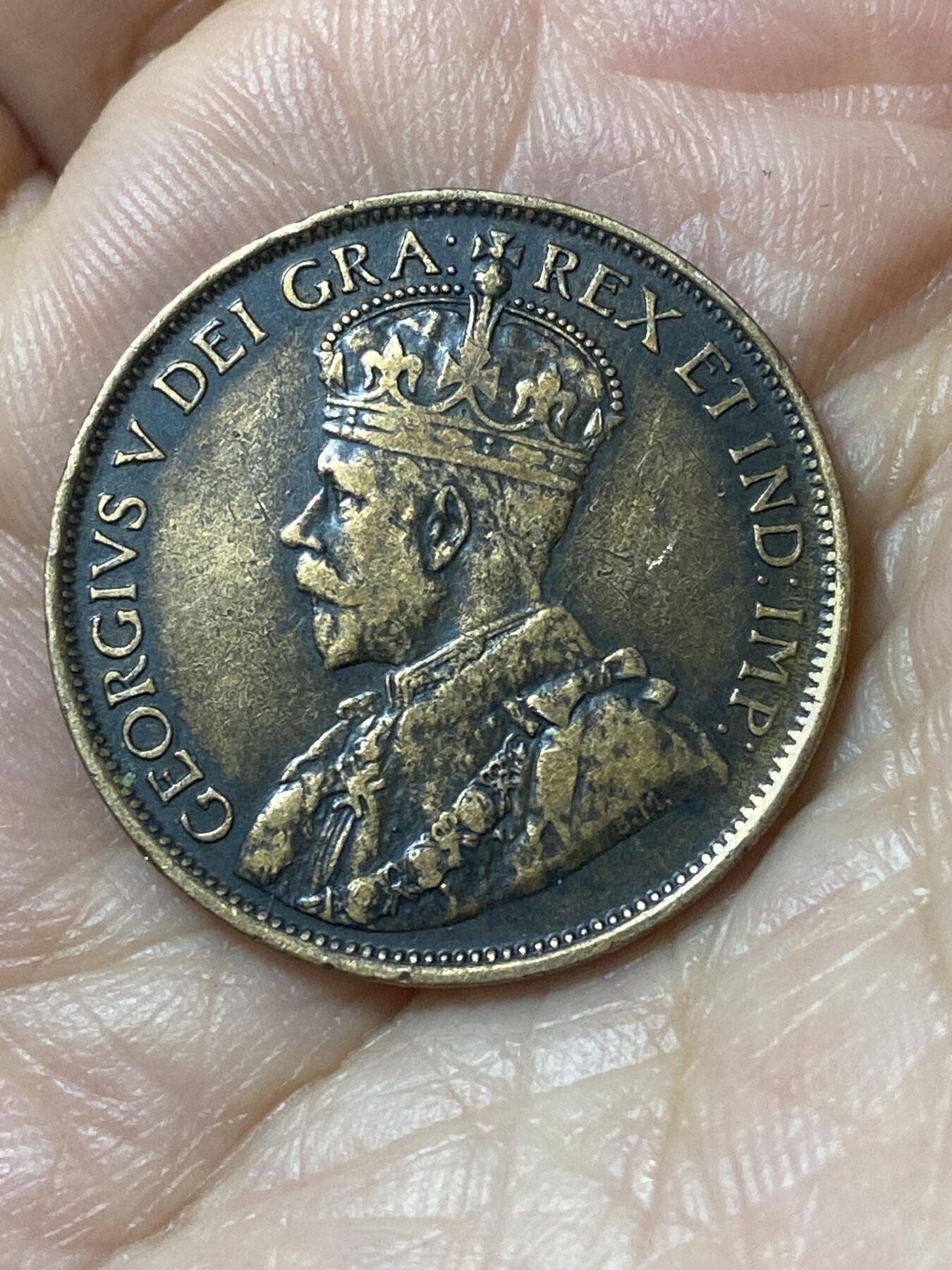 2026年第二十一场(总第一百九十场）外国好品散币场(免佣金) 好品–加拿大🇨🇦1913年1分(乔治五世第二版)