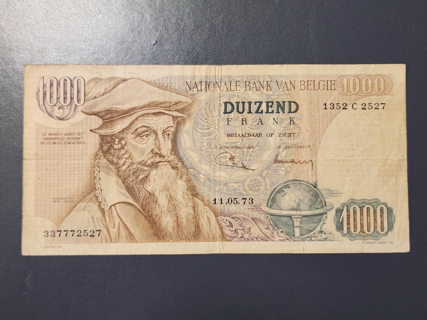 2月9号晚上8点 外国纸币自动截拍第22场 比利时1000稀少