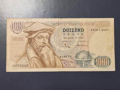 2月9号晚上8点 外国纸币自动截拍第22场 - 比利时1000稀少