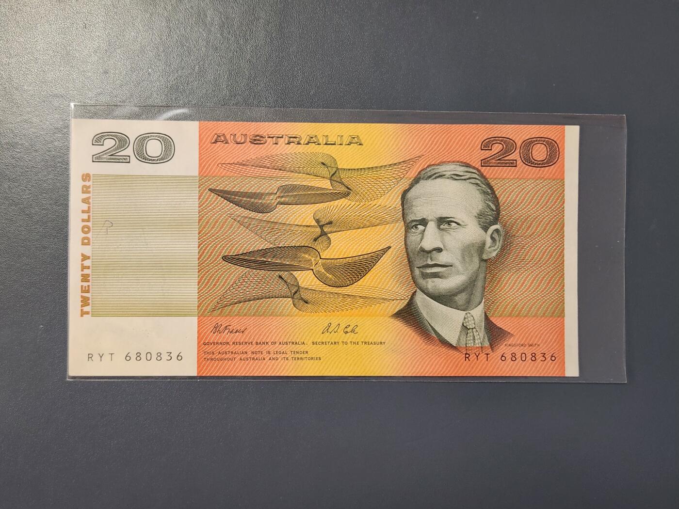 2月8号晚上8点 外国纸币自动截拍第21场 澳大利亚20新品
