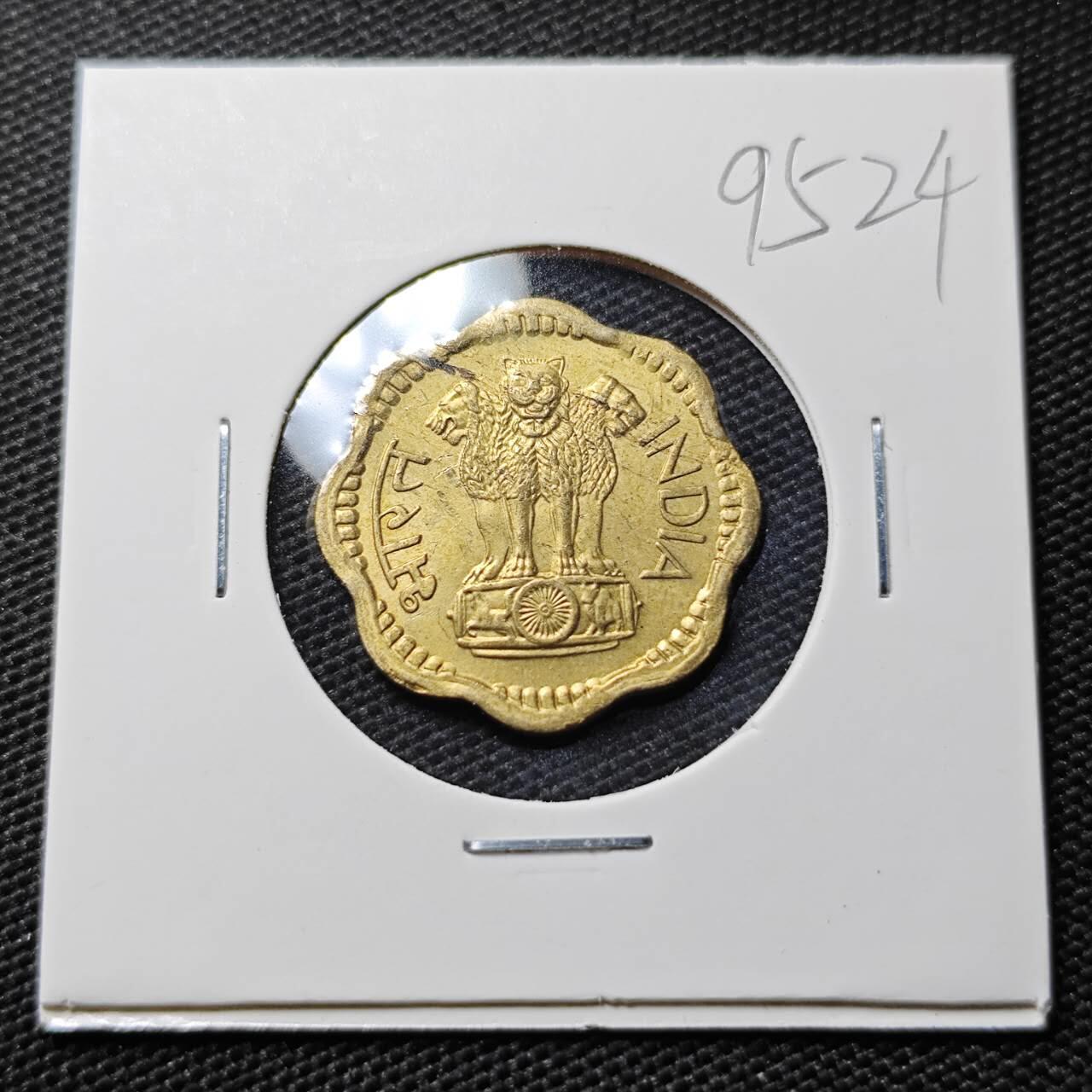 KK钱币收藏小铺  第395期  2月预留时间 周末发货 1969印度10派沙 