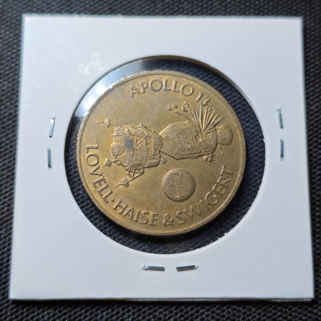 KK钱币收藏小铺  第395期  2月预留时间 周末发货  美国航天纪念铜章