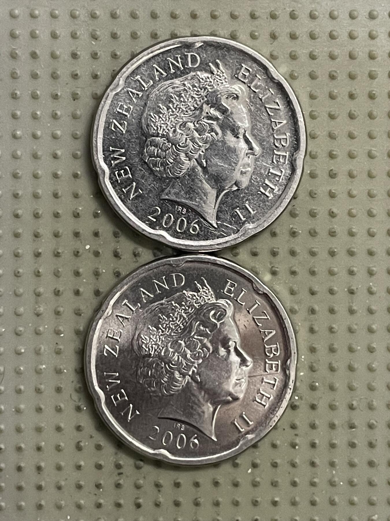 2026年第24场各国散币拍卖（总第174场）年前发货截止到11号 新西兰2006年20分2枚