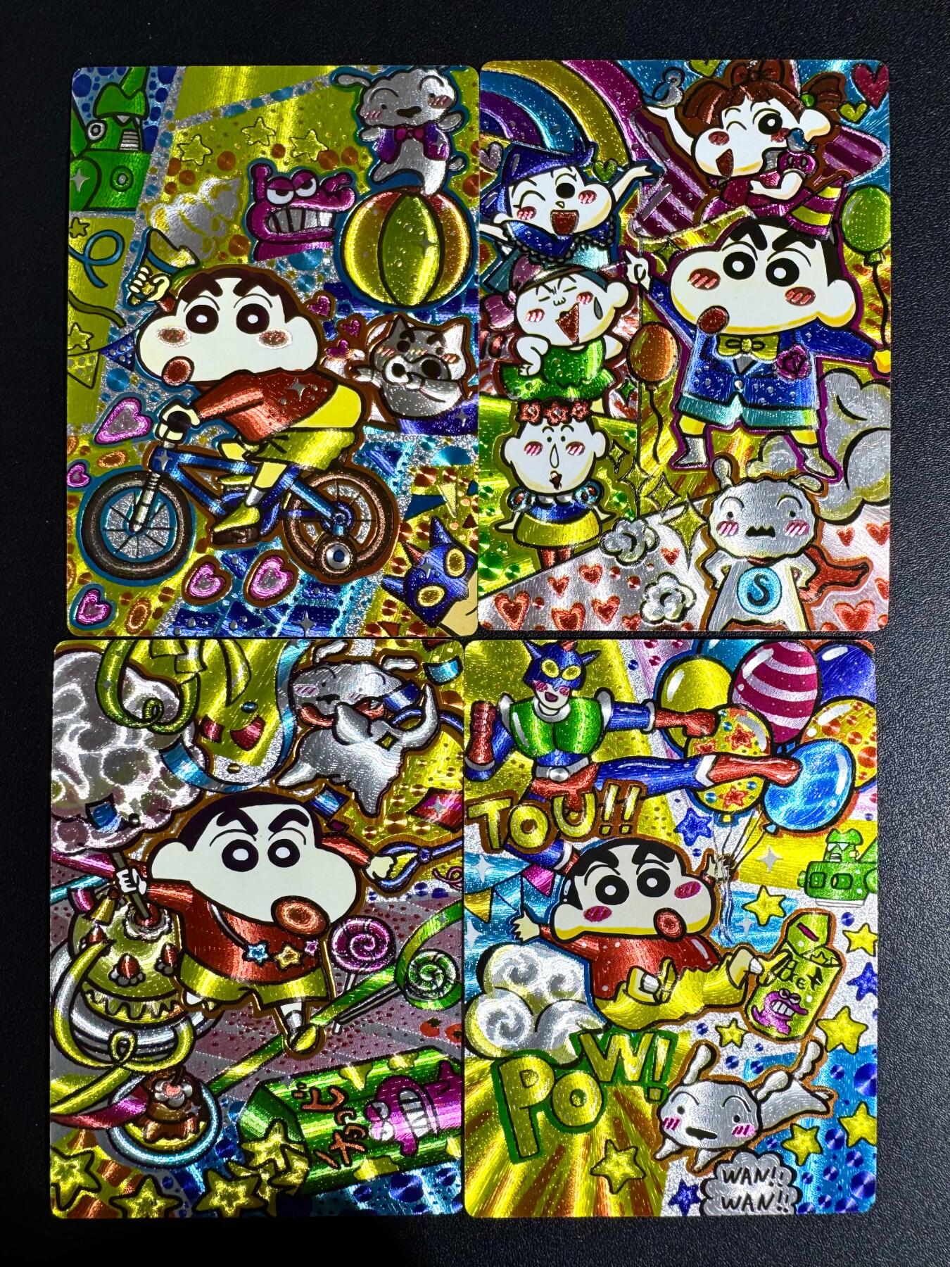 NO.24 好又多金牌大场，年前最后一期，全场中拍有礼！每周一站式配齐，方便凑单！（周6晚9点截拍，卖家送拍0抽成！ 奇点卡牌 蜡笔小新小套四张 粗闪