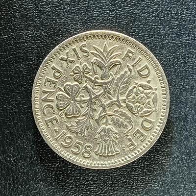 逸泉钱币2026第十二组世界钱币专场春节千件大拍A1614～2574 - 2423 英国6便士