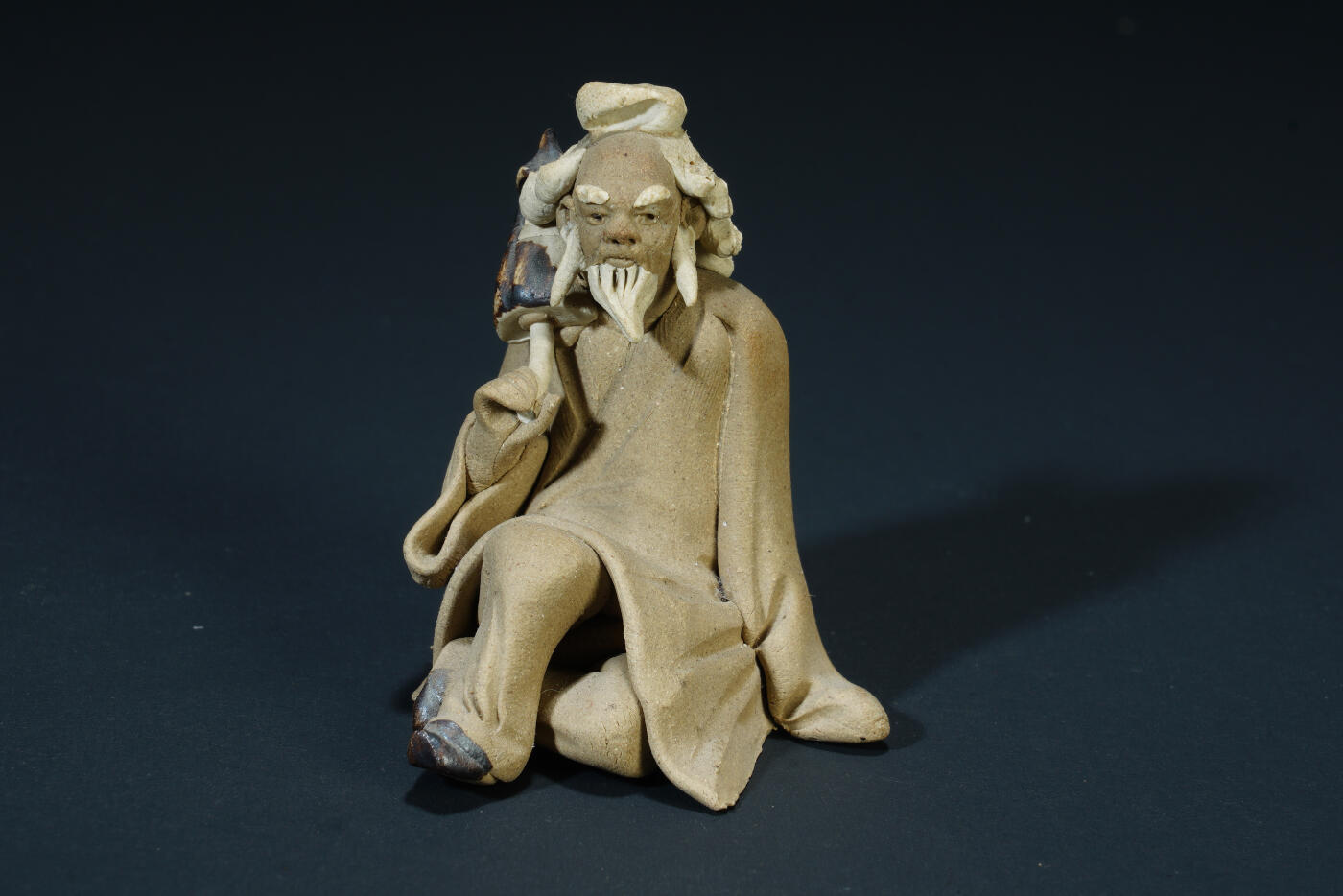 上海都达杂项专场二十六（全场包邮）  80年代 石湾窑老者小摆件88-116