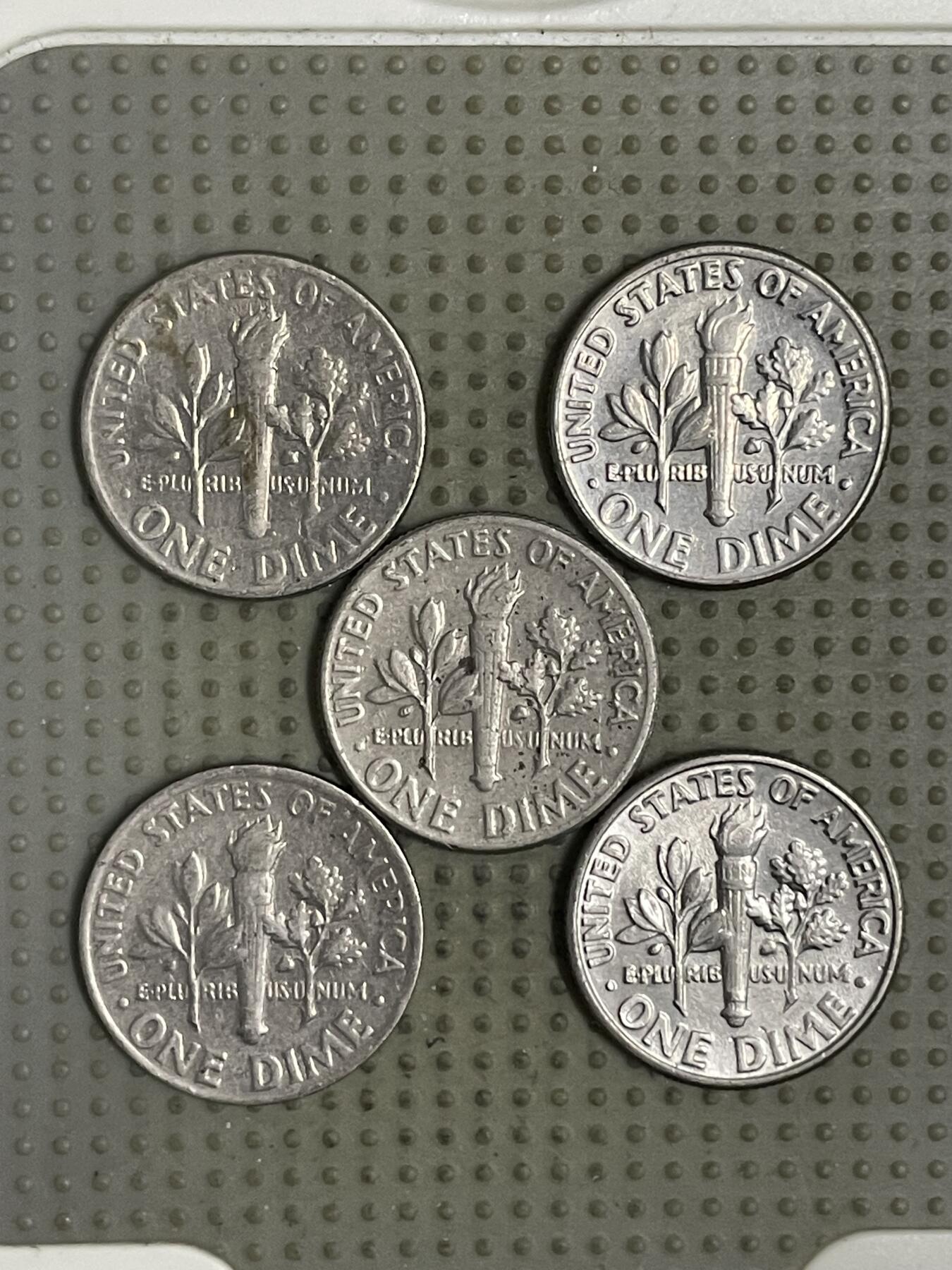 2026年第24场各国散币拍卖（总第174场）年前发货截止到11号 美国10美分5枚