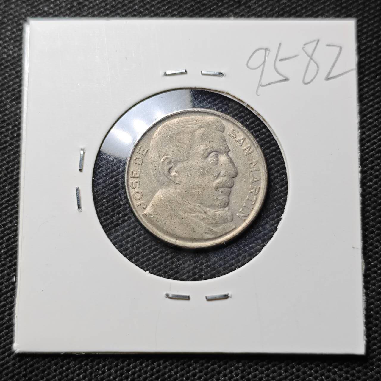 KK钱币收藏小铺  第395期  2月预留时间 周末发货 1950阿根廷20分 纪念币