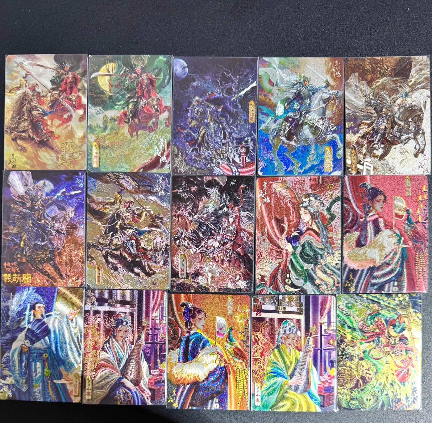 NO.24 好又多金牌大场，年前最后一期，全场中拍有礼！每周一站式配齐，方便凑单！（周6晚9点截拍，卖家送拍0抽成！ 百里卡牌 神魔三国vip一期+二期特卡 粗闪全套15张（五虎＋吕貂＋二乔＋卧龙＋大圣＋场景）