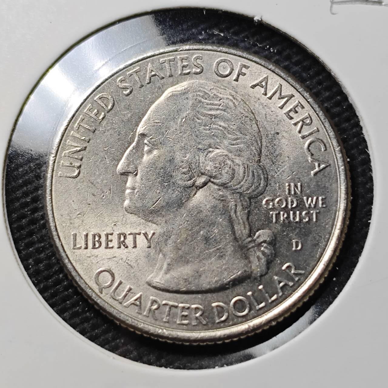 KK钱币收藏小铺  第395期  2月预留时间 周末发货 2014美国25分 纪念币