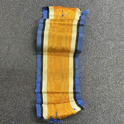 西秦中古拍卖第七十八期  - 一战英国战争奖章绶带 可以用来拯救没有绶带的中国劳工奖章 完全一致可配套使用