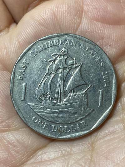 2026年第二十一场(总第一百九十场）外国好品散币场(免佣金) - 东加勒比国家2004年1元(伊丽莎白二世老年)