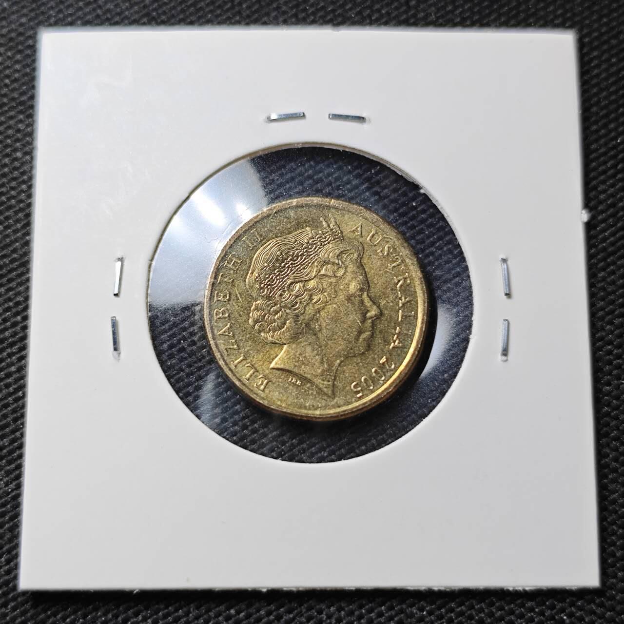 KK钱币收藏小铺  第395期  2月预留时间 周末发货 2005澳大利亚土著人2元 