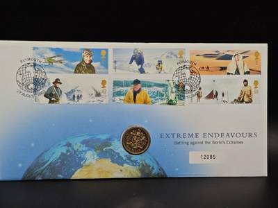  【淘币小摊】限时拍第八百七十拍   克朗币邮币封场    年前最后一场结束全部发出请更换最新收货地址不方便收货的请勿参拍或者顺丰到付 - 英国2003年1镑邮币封