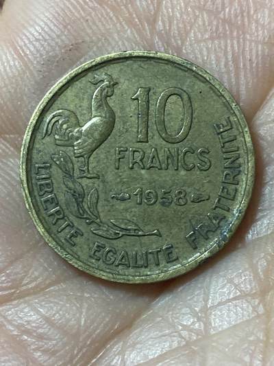 2026年第二十一场(总第一百九十场）外国好品散币场(免佣金) - 法兰西第四共和国1958年10法郎