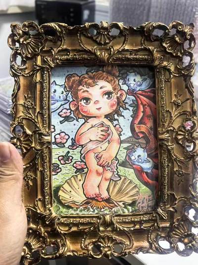 NO.24 好又多金牌大场，年前最后一期，全场中拍有礼！每周一站式配齐，方便凑单！（周6晚9点截拍，卖家送拍0抽成！ - 【亲签挂画】卡萃文化 李尊奇亲签 路蓝奇境 维纳斯诞生亲签挂画（带外框）