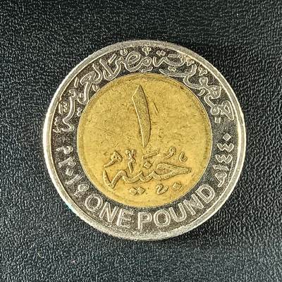 逸泉钱币2026第十二组世界钱币专场春节千件大拍A1614～2574 - 2177 埃及1镑双色纪念币