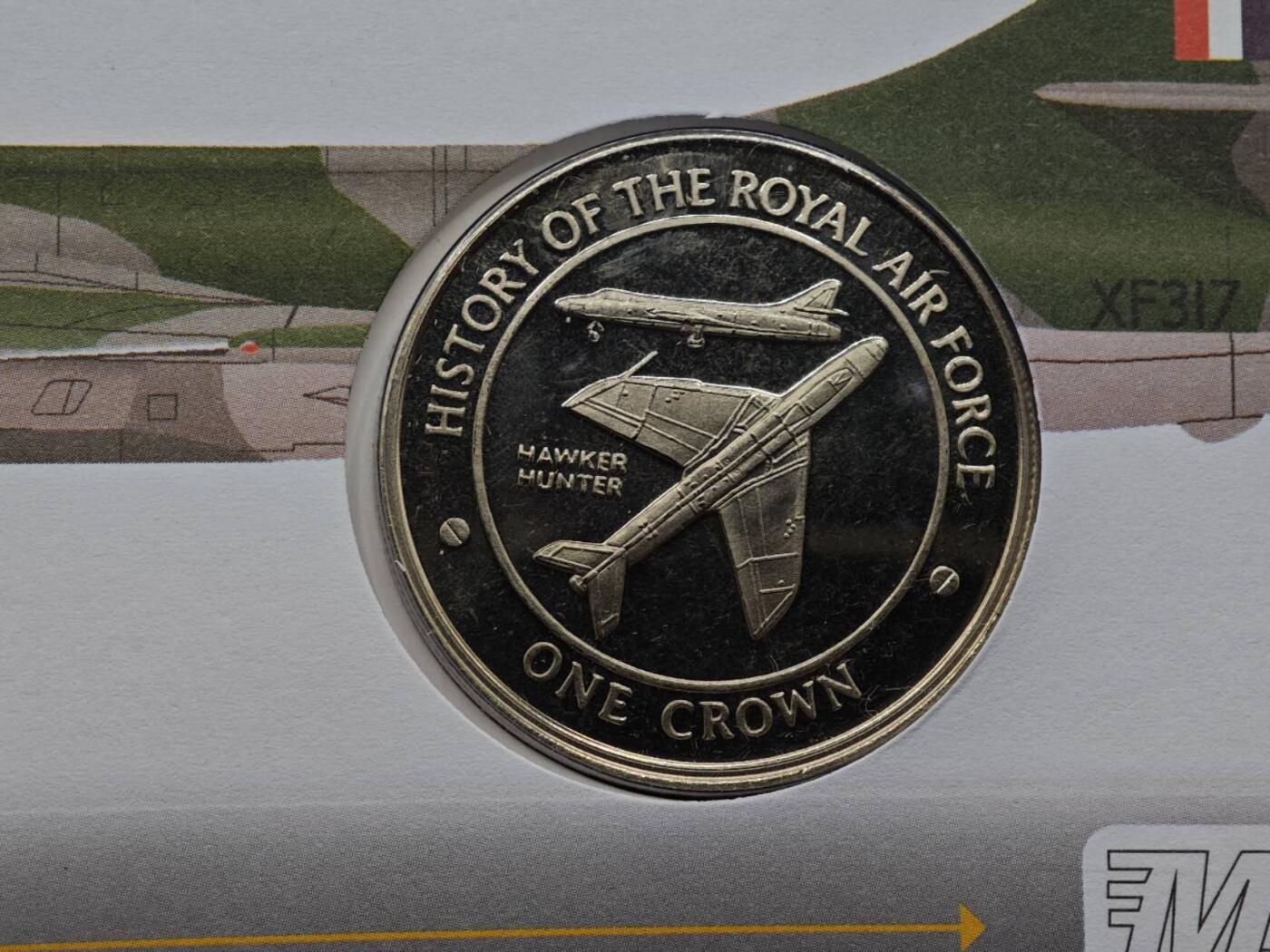  【淘币小摊】限时拍第八百七十拍   克朗币邮币封场    年前最后一场结束全部发出请更换最新收货地址不方便收货的请勿参拍或者顺丰到付 直布罗陀2008年英国皇家空军飞机历史克朗纪念币邮币封