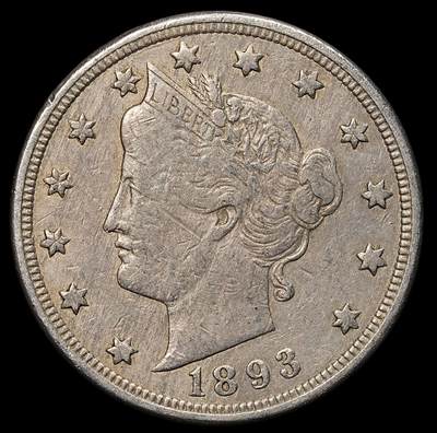 修遠堂世界钱币第104期 - 1893年美国5美分