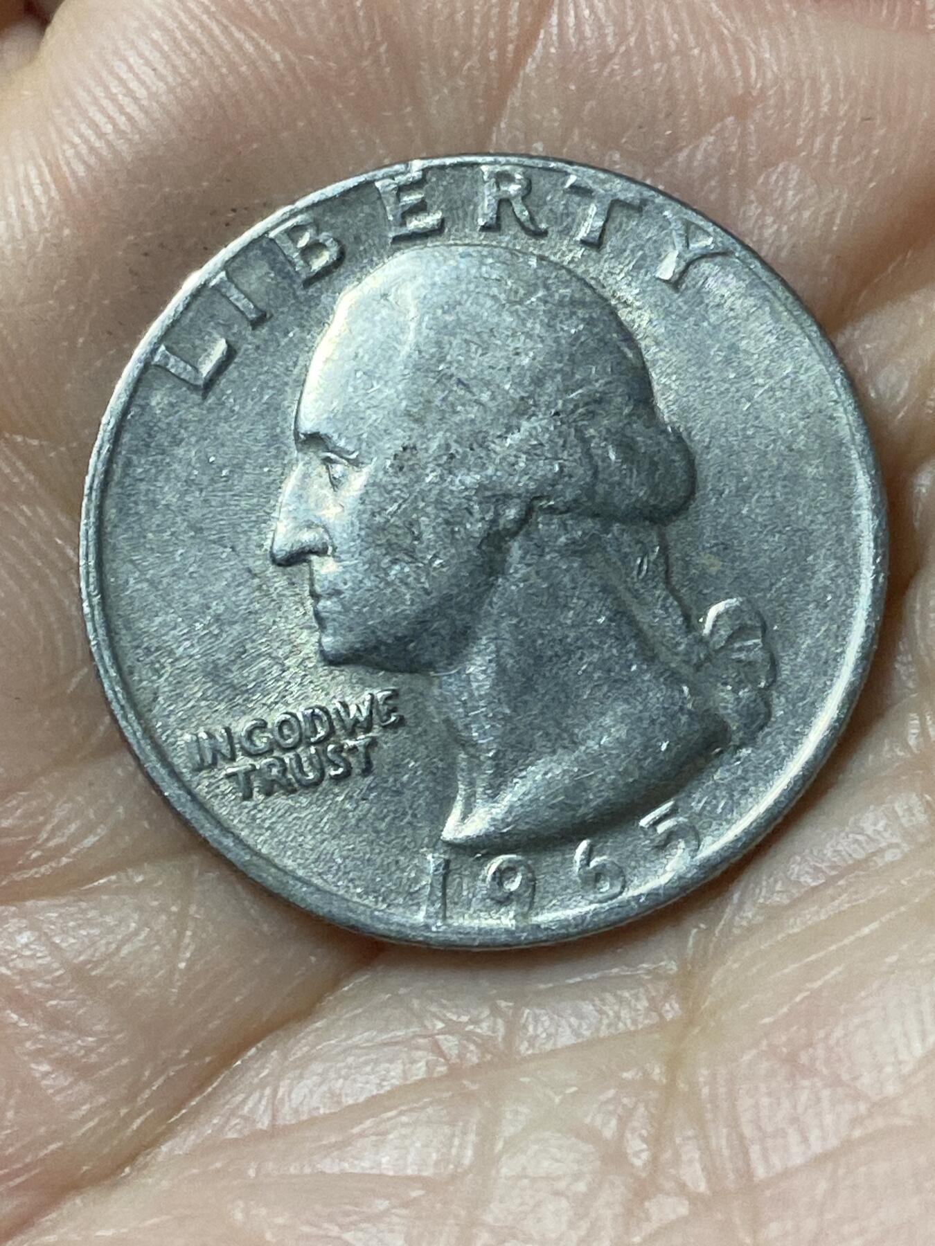 2026年第二十一场(总第一百九十场）外国好品散币场(免佣金) 美国🇺🇸1965年1/4元(华盛顿1/4元第二版，首发年，无标版)