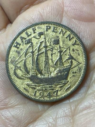 2026年第二十一场(总第一百九十场）外国好品散币场(免佣金) - 英国🇬🇧1947年半便士(乔治六世第一版)