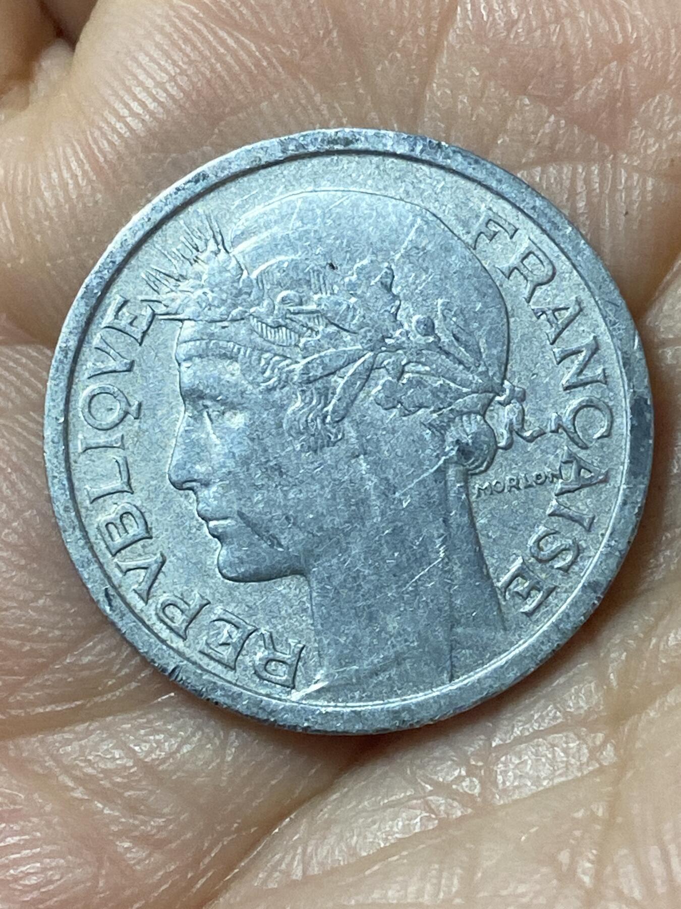 2026年第二十一场(总第一百九十场）外国好品散币场(免佣金) 法兰西第四共和国1945年1法郎