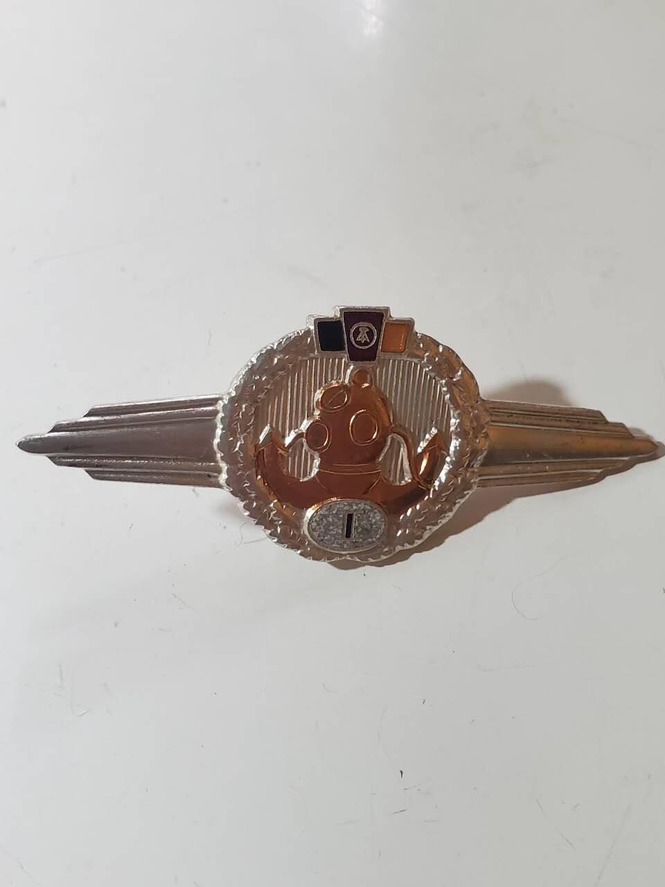 韵星假日军品类拍卖第40期 -- Rimey Holidays Militaria Auction 40 民主德国60版本一级人民军潜水技能章 早期特种部队 转轮版本