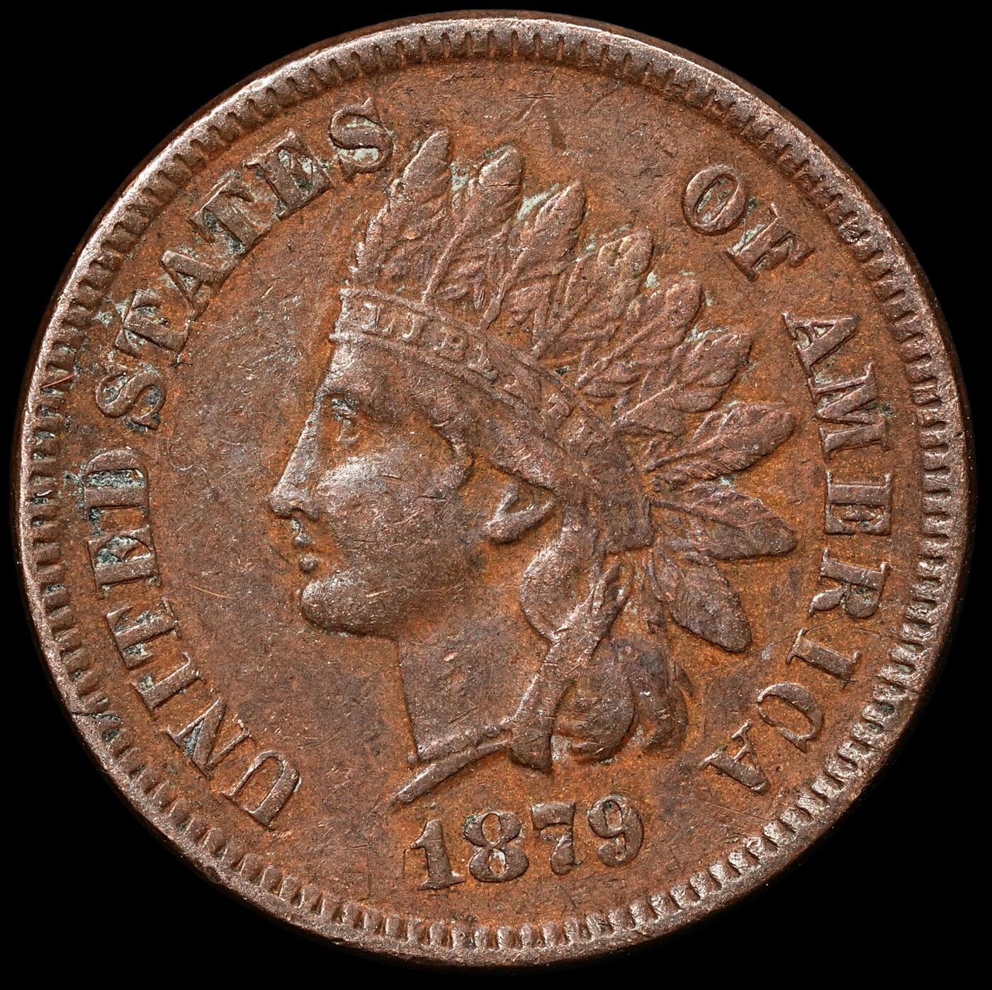 修遠堂世界钱币第104期 1879年美国1美分铜币