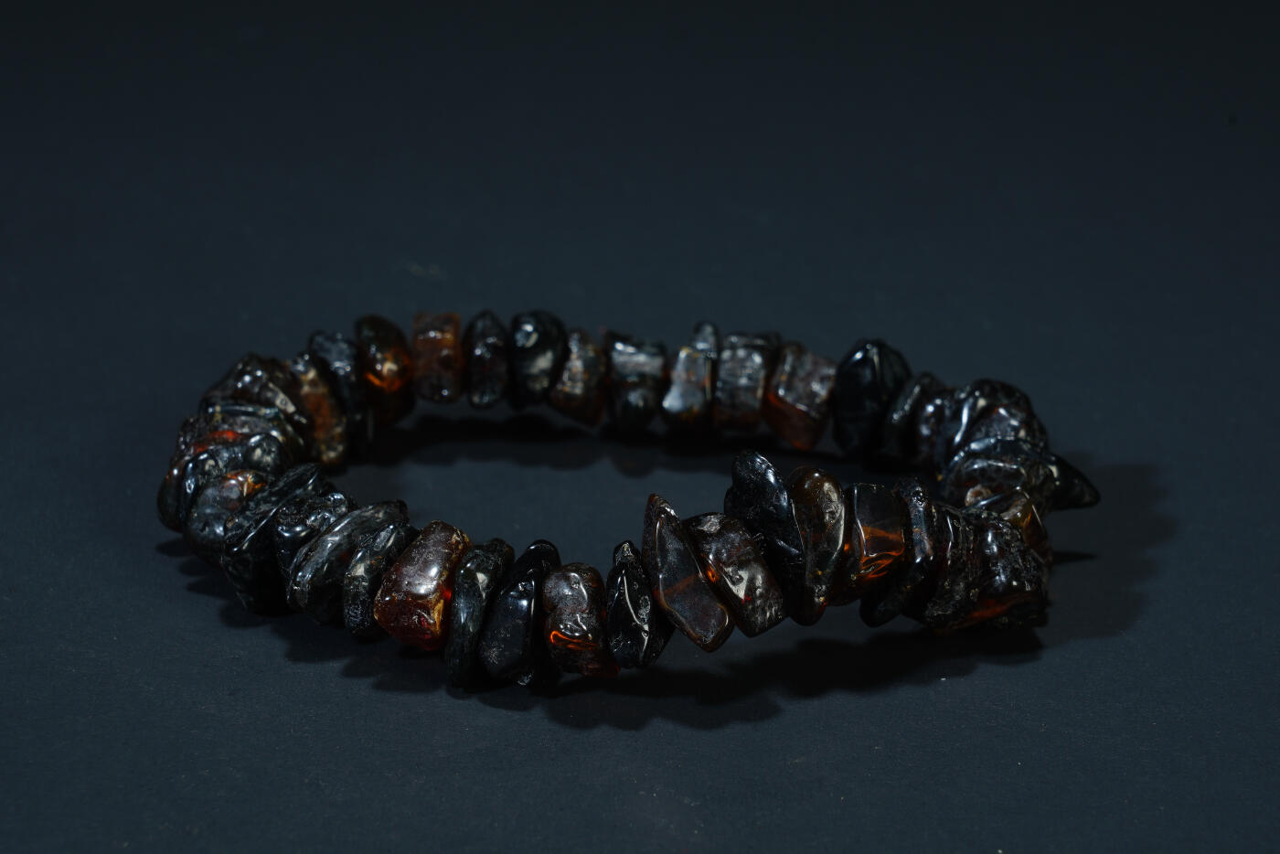 上海都达杂项专场二十六（全场包邮）  天然琥珀碎石手链 附鉴定证书88-100