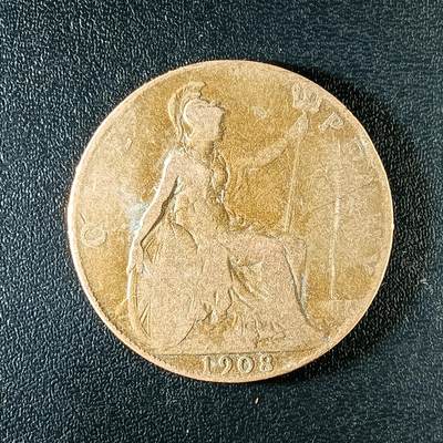 逸泉钱币2026第十八场世界各国散币纪念币AF1633-2572 2299英国1便士铜币