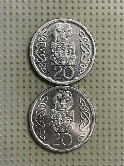 2026年第24场各国散币拍卖（总第174场）年前发货截止到11号 - 新西兰2006年20分2枚