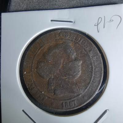 沼泽如烟--第991场 - 西班牙1867年铜币