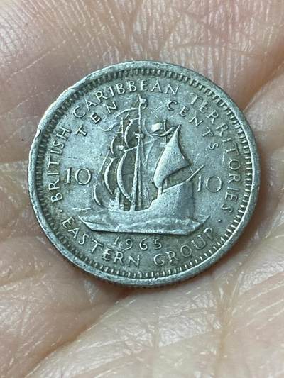 2026年第二十一场(总第一百九十场）外国好品散币场(免佣金) - 英属加勒比领地1965年10分(伊丽莎白二世青年带冠)