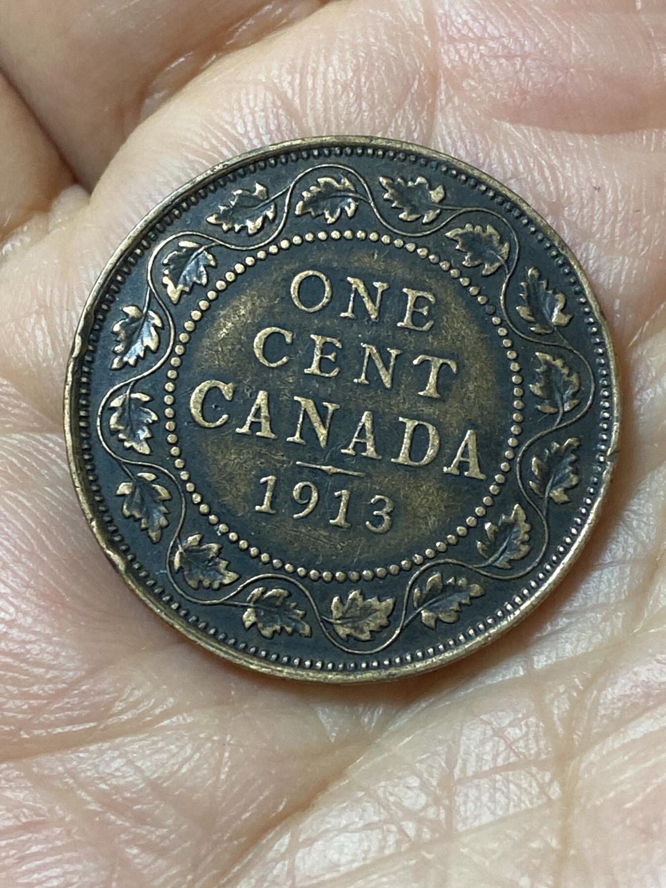 2026年第二十一场(总第一百九十场）外国好品散币场(免佣金) 好品–加拿大🇨🇦1913年1分(乔治五世第二版)