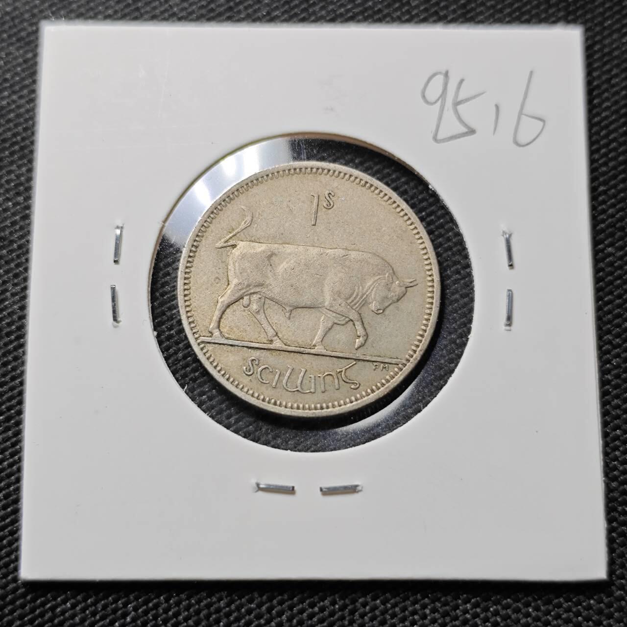 KK钱币收藏小铺  第395期  2月预留时间 周末发货 1959爱尔兰1先令