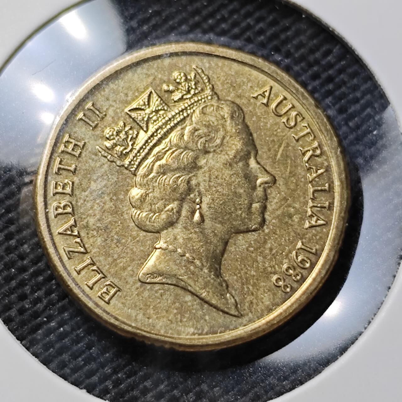 KK钱币收藏小铺  第395期  2月预留时间 周末发货  1988澳大利亚土著人2元