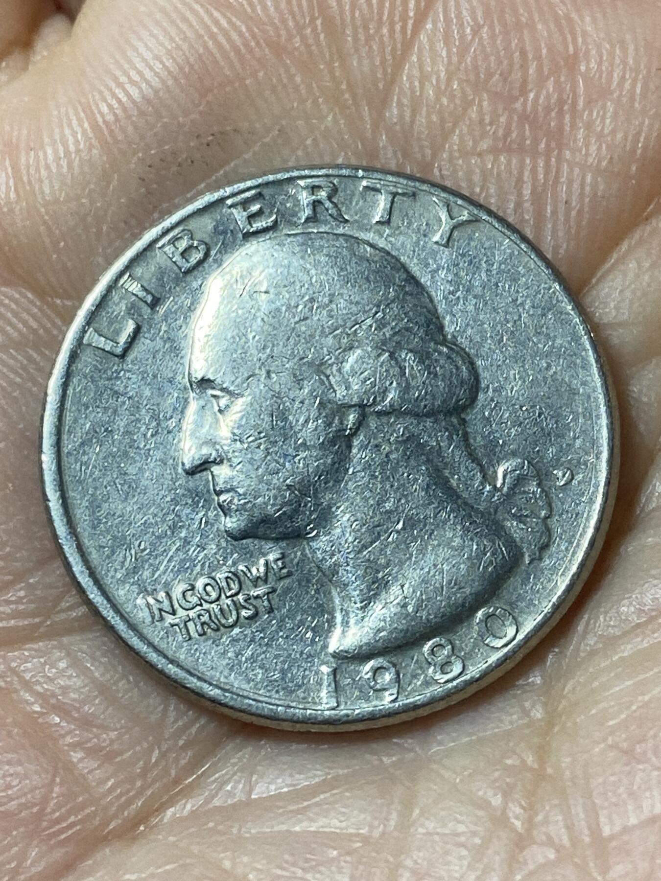 2026年第二十一场(总第一百九十场）外国好品散币场(免佣金) 美国🇺🇸1980年1/4元(华盛顿1/4元第三版，D标丹佛造)