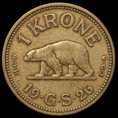 修遠堂世界钱币第104期 - 1926年格陵兰1克朗