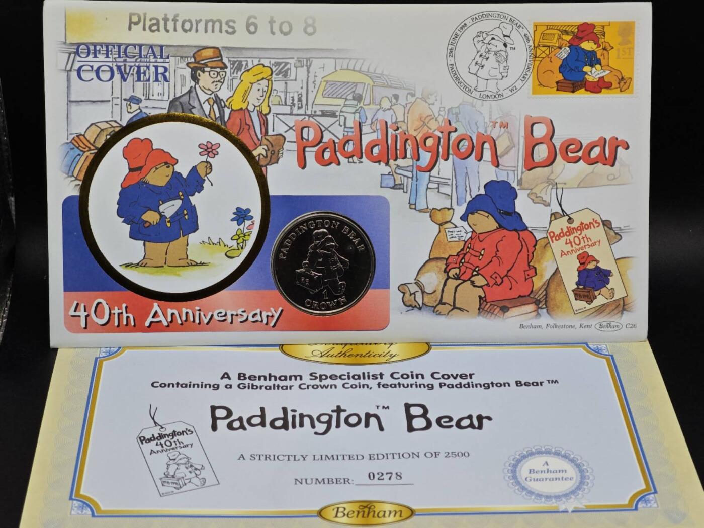  【淘币小摊】限时拍第八百七十拍   克朗币邮币封场    年前最后一场结束全部发出请更换最新收货地址不方便收货的请勿参拍或者顺丰到付 直布罗陀1998年帕丁顿熊克朗纪念币邮币封