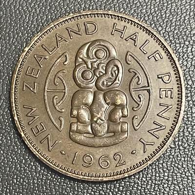 回流0207 - 新西兰1962年1/2便士 毛利人图腾