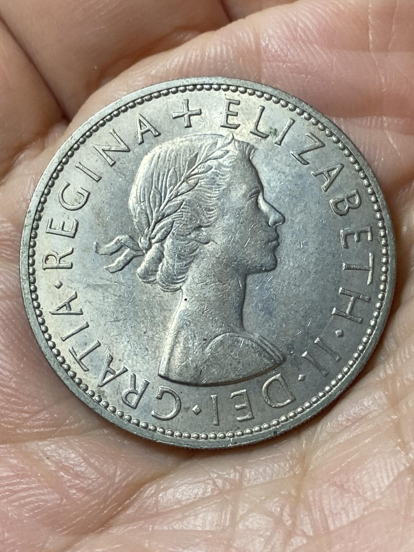 2026年第二十一场(总第一百九十场）外国好品散币场(免佣金) 英国🇬🇧1967年半克朗(伊丽莎白二世青年桂冠第二版，普制币关门年)