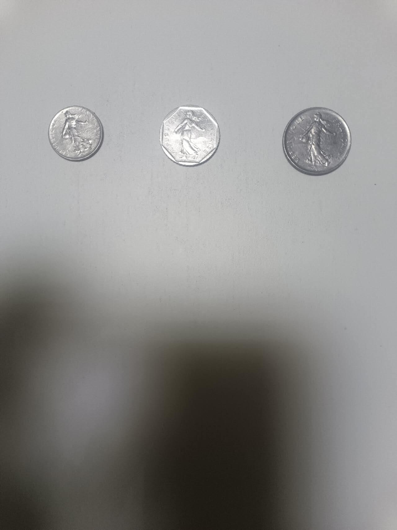 【20260210】非全新纸币和硬币第333场 法国3枚硬币