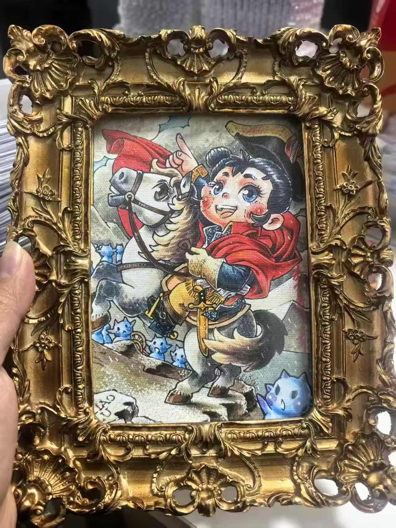 NO.24 好又多金牌大场，年前最后一期，全场中拍有礼！每周一站式配齐，方便凑单！（周6晚9点截拍，卖家送拍0抽成！ 【亲签挂画】卡萃文化 李尊奇亲签 路蓝奇境 拿破仑挂画（带外框）