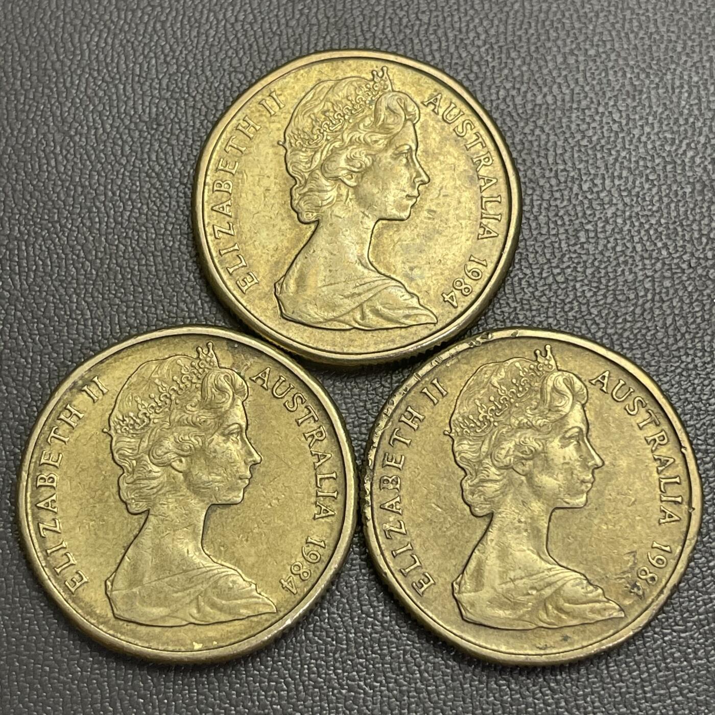 回流0207 澳大利亚1元3枚 袋鼠